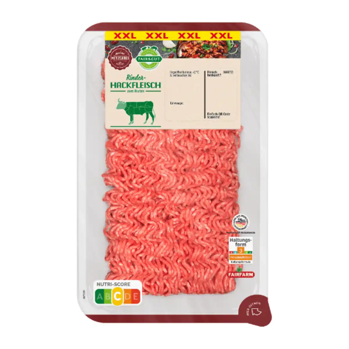 Bild 2 von MEINE METZGEREI Rinderhackfleisch XXL 800g