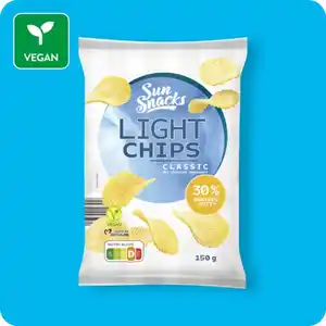 SUNSNACKS Light Chips, Classic oder Paprika-Style