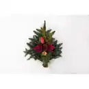 Bild 1 von Grabstrauß, 600g, rot/rosa/natur, Nobilis