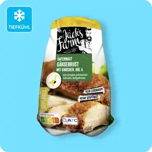 JACK’S FARM Hafermastgänsebrust mit Knochen, Verschiedene Gewichte