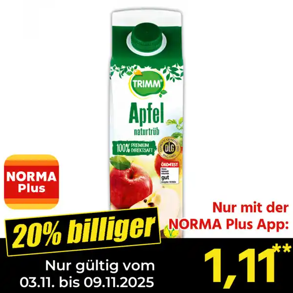 Bild 1 von Trimm Apfel-Direktsaft