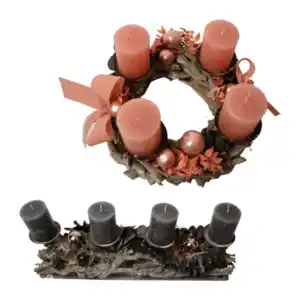 GARDENLINE Advents-Rebenkranz / -Schiffchen