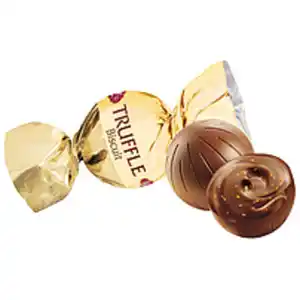 Konfekt "Truffle Biscuit" mit Keksgeschmack in kakaohaltigen...