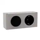 Bild 1 von FACKELMANN Schalter-Steckdose-Kombination, BxHxT: 139 x 62 x 45 mm, 230 V, silberfarben