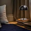 Bild 2 von CASAYA Tischlampe »Talis«, ØxH: 18 x 30 cm, E14, max. 25 W, ohne Leuchtmittel, Metall, schwarz