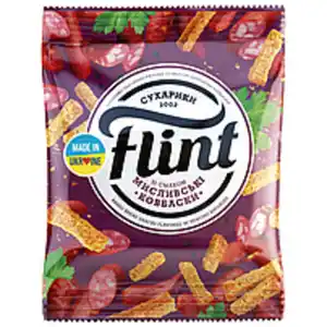 Snack aus Weizenbrot mit Jagdwürstchengeschmack