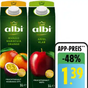 albi Fruchtsaft oder Nektar