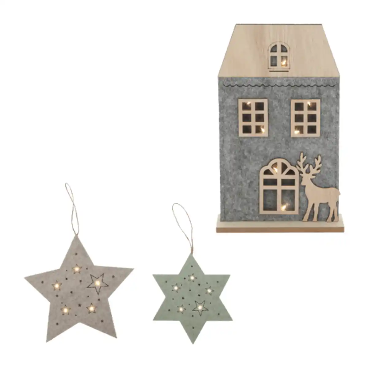 Bild 1 von HOME CREATION Weihnachtliche LED-Filzdekoration