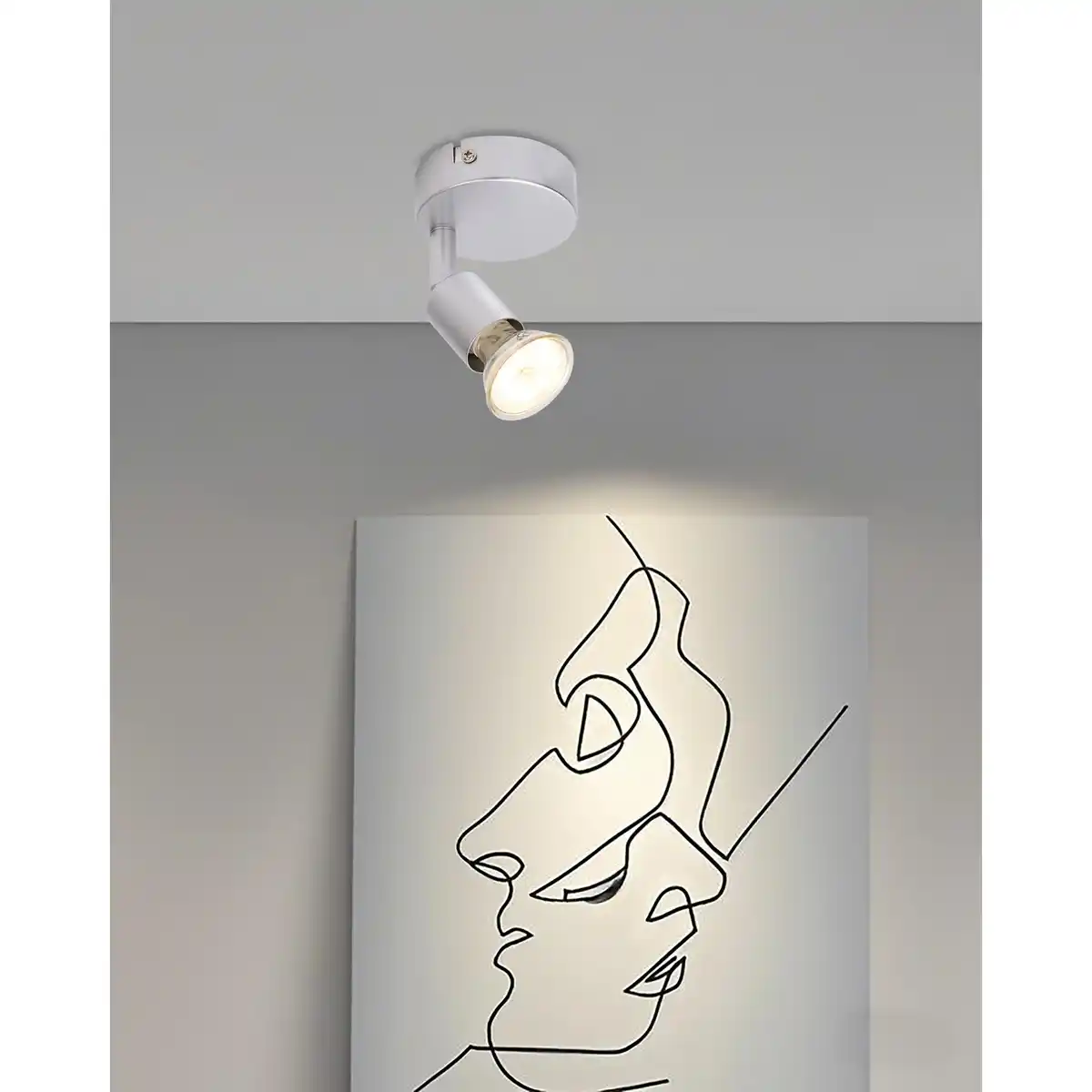 Bild 2 von CASAYA Spotstrahler »Silbra«, 1-flammig, GU10, ohne Leuchtmittel, Metall, silbergrau