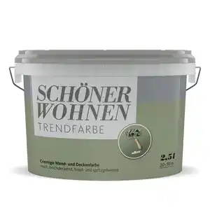 SCHÖNER WOHNEN FARBE Dispersionsfarbe »Trendfarbe«, Olive, matt, 2,5 l