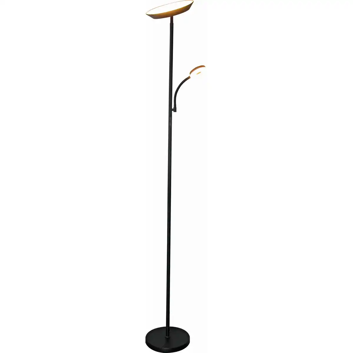 Bild 1 von CASAYA Deckenfluter »Nalu«, 18 W, 1800 lm, mit Leselampe, Metall/Kunststoff, schwarz