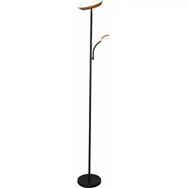 Bild 1 von CASAYA Deckenfluter »Nalu«, 18 W, 1800 lm, mit Leselampe, Metall/Kunststoff, schwarz