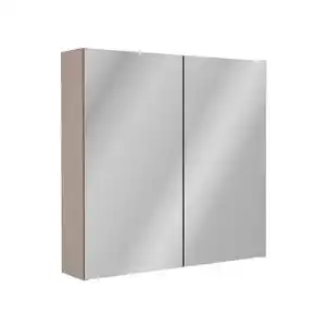 FACKELMANN Spiegelschrank »Compact Line«, BxHxT: 700 x 680 x 156 mm, Kaschmir grau