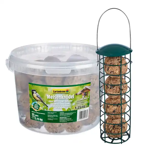 Bild 1 von Gartenkrone Meisenknödel, 35 Stk., mit Spender