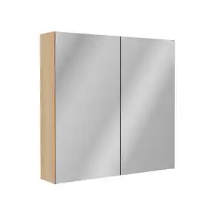 FACKELMANN Spiegelschrank »Compact Line«, BxHxT: 700 x 680 x 156 mm, Lindberg-Eiche