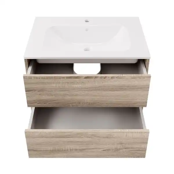 Bild 2 von FACKELMANN Waschplatz-Set »Compact Line«, BxHxT: 710 x 515 x 465 mm, Sonoma-Eiche