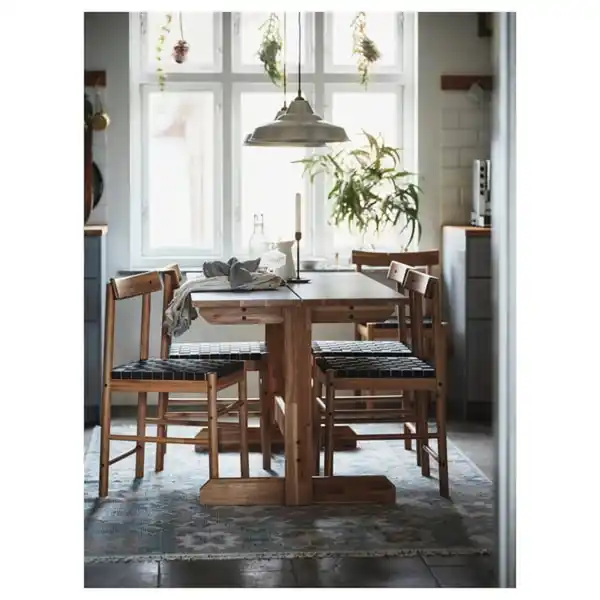 Bild 3 von NACKANÄS / NACKANÄS Tisch und 4 Stühle, Akazie/Akazie, 140 cm