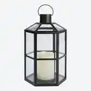 Bild 2 von LED-Laterne mit LED-Kerze, ca. 18x16x28 cm