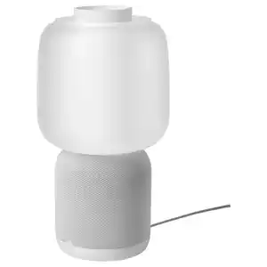 SYMFONISK Tischleuchte WiFi-Speaker, Glschirm, weiß