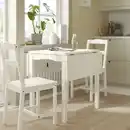 Bild 3 von HAUGA Klapptisch, weiß/Birkenfurnier, 55/82/109x74 cm