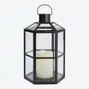Bild 3 von LED-Laterne mit LED-Kerze, ca. 18x16x28 cm