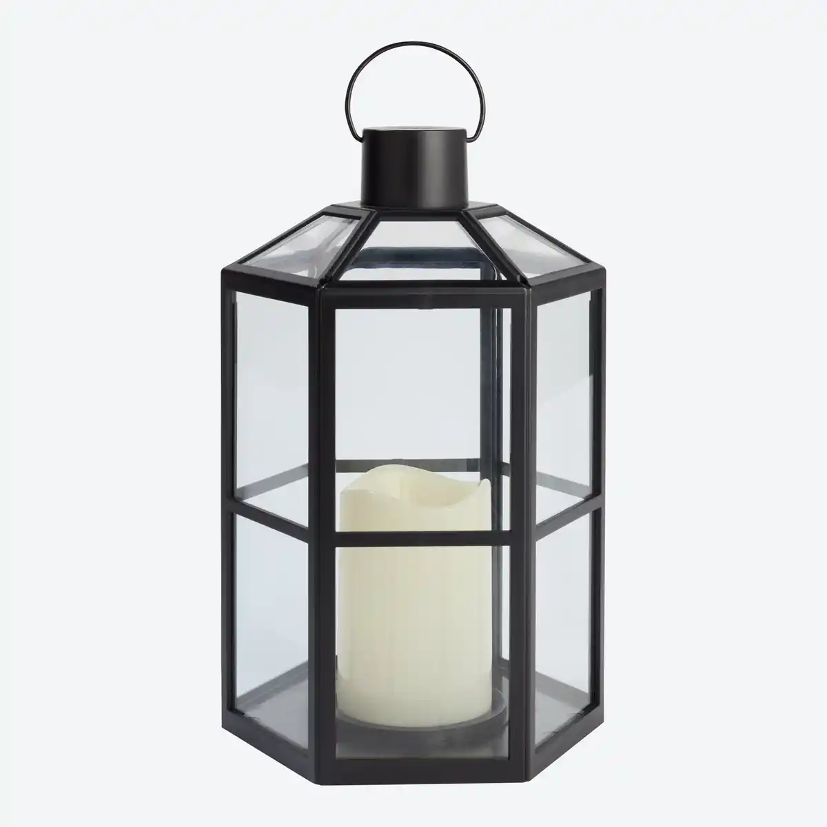 Bild 3 von LED-Laterne mit LED-Kerze, ca. 18x16x28 cm