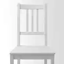 Bild 3 von PINNTORP / STEFAN Tisch und 4 Stühle, hellbraun lasiert weiß las./weiß, 67/124 cm