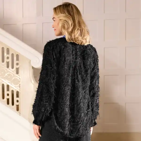 Bild 4 von Damen-Blusenjacke mit Rundhalsausschnitt