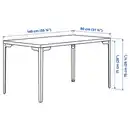 Bild 4 von SKÅLSTA Tisch, helles Graubeige/gerade helles Graubeige, 140x80 cm