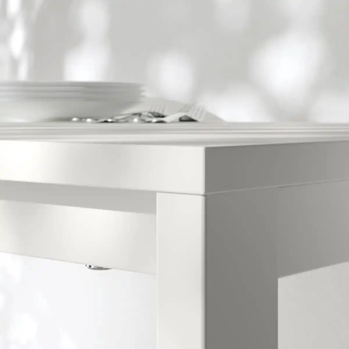 Bild 4 von VIHALS Tisch, weiß/weiß, 125x74 cm