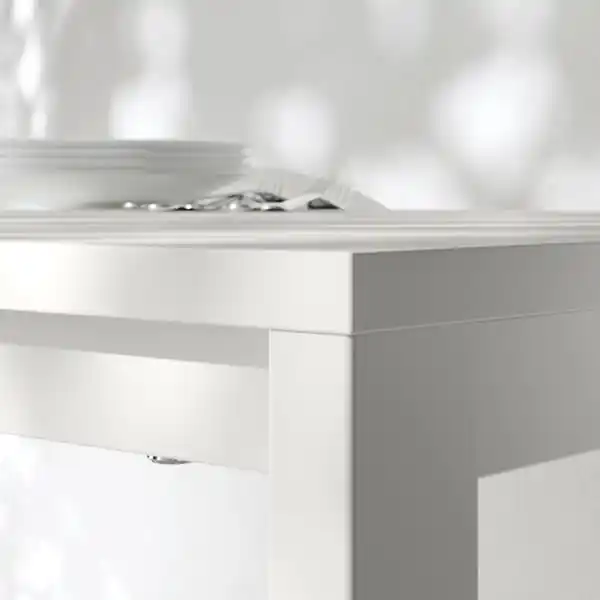 Bild 4 von VIHALS Tisch, weiß/weiß, 125x74 cm