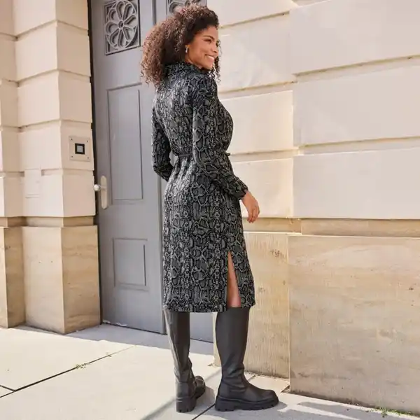 Bild 4 von Damen-Kleid mit Gürtelband