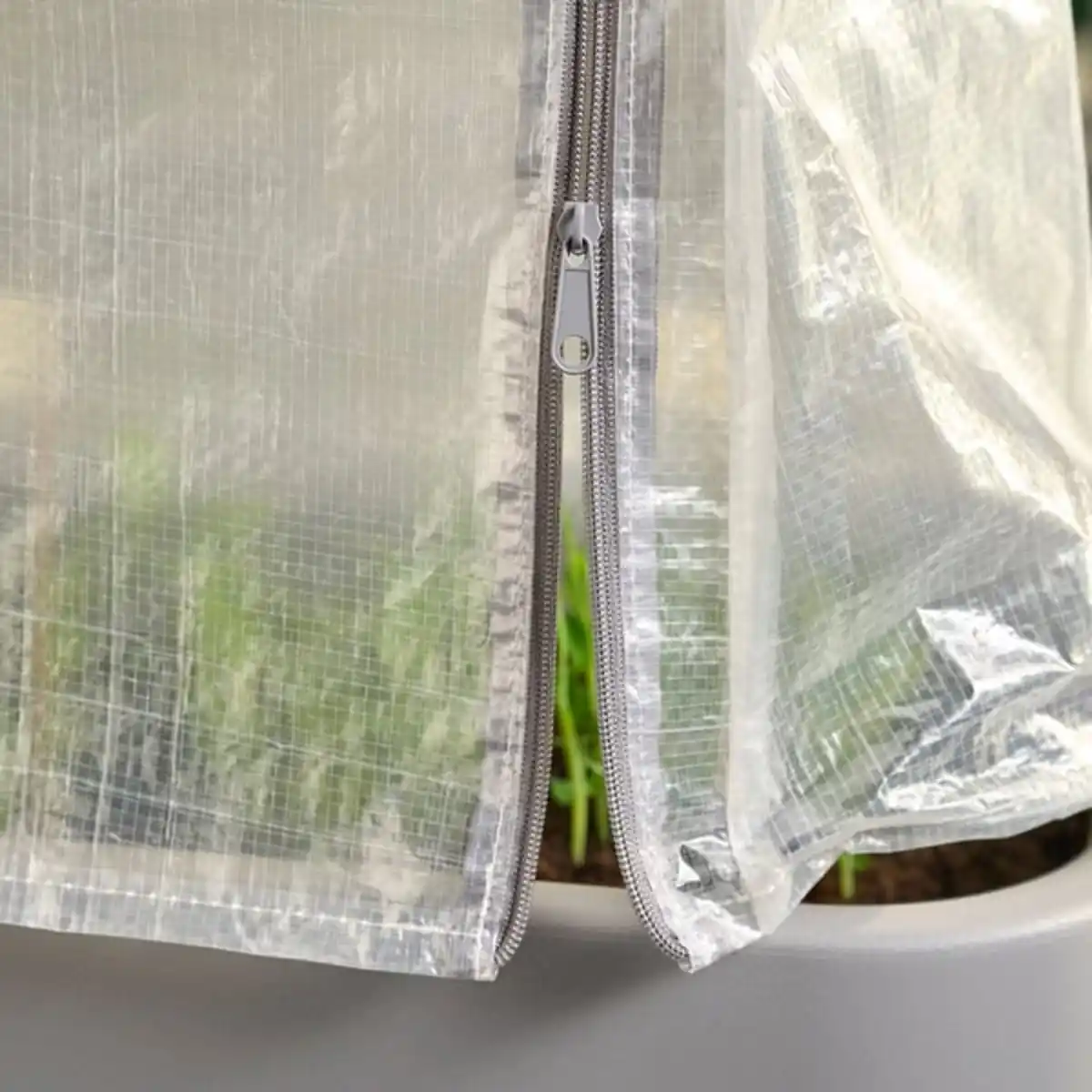 Bild 2 von ASPAREN Abdeckung für Pflanzelement, für draußen/transparent weiß, 83x51x31 cm
