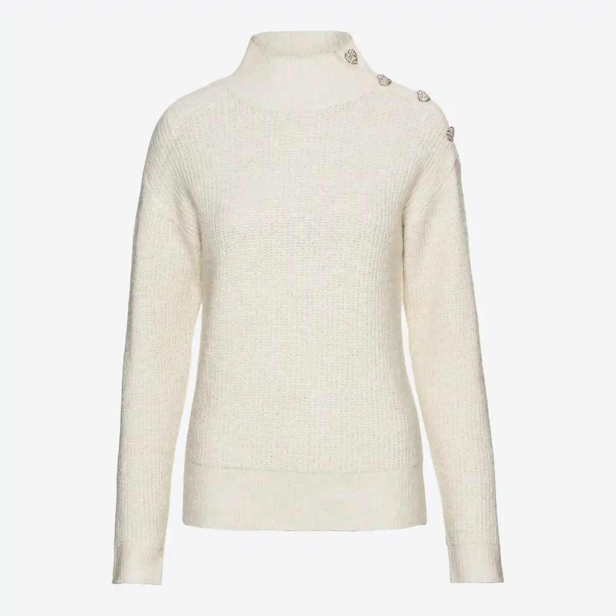 Bild 1 von Damen-Pullover mit Knopfleiste an der Schulter