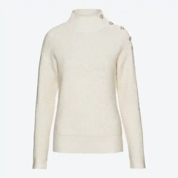 Bild 1 von Damen-Pullover mit Knopfleiste an der Schulter
