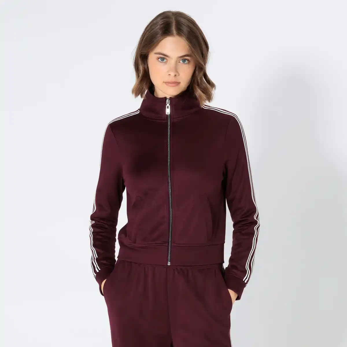 Bild 1 von Damen-Sweat-Jacke mit Reißverschluss