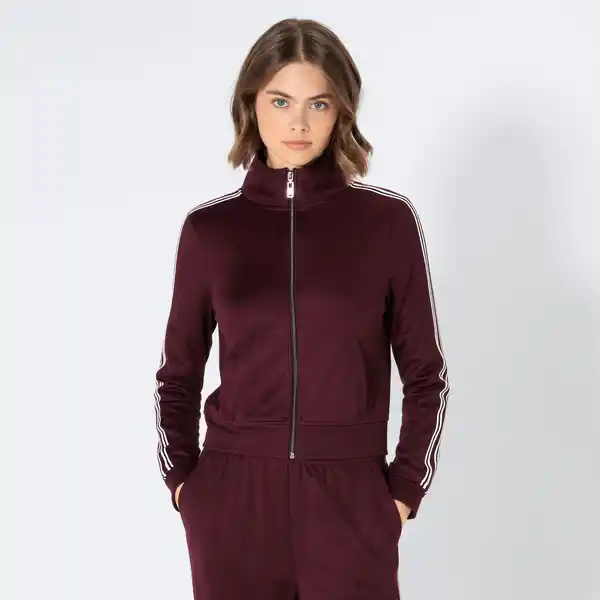 Bild 1 von Damen-Sweat-Jacke mit Reißverschluss
