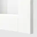 Bild 2 von METOD / MAXIMERA Wandschr. mit Vitrinentür/2 Schubl., weiß Enköping/weiß Holzeffekt, 40x100 cm