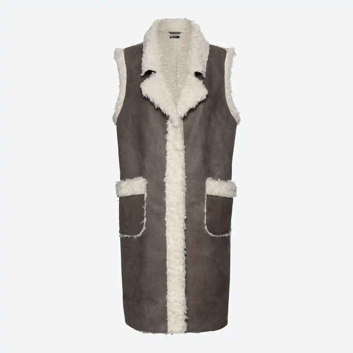 Bild 1 von Damen-Outdoor-Langweste in Lammfelloptik