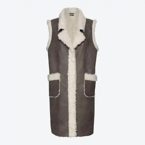 Bild 1 von Damen-Outdoor-Langweste in Lammfelloptik