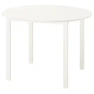 VIHALS Tisch, weiß/weiß, 107 cm