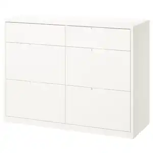 TONSTAD Kommode mit 6 Schubladen, elfenbeinweiß, 120x47x91 cm