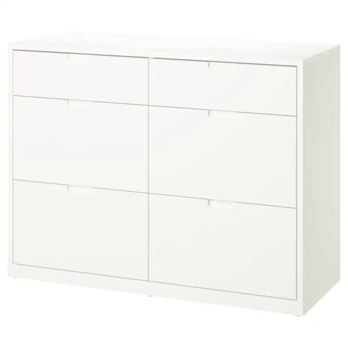 Bild 1 von TONSTAD Kommode mit 6 Schubladen, elfenbeinweiß, 120x47x91 cm