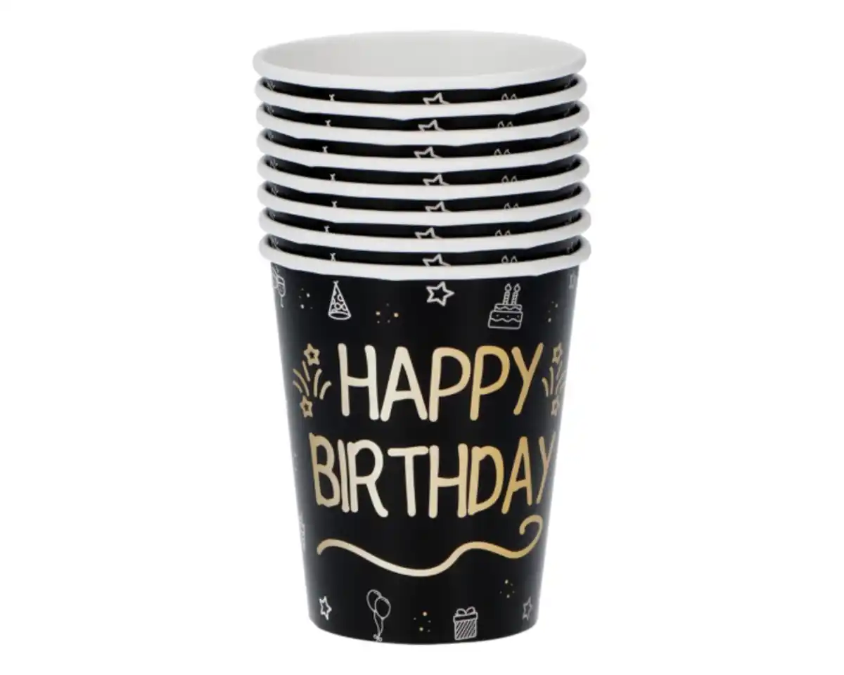 Bild 1 von Pappbecher 8er 0,25l Shining Glam