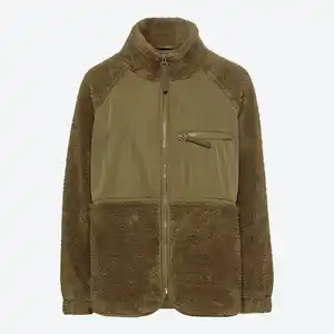 Damen-Teddy-Jacke mit Brusttasche