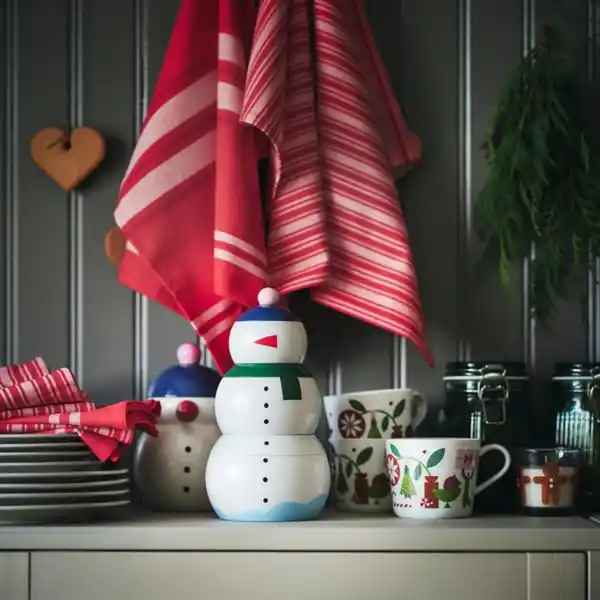 Bild 4 von VINTERFINT Dose mit Deckel 3er-Set, Schneemann