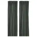 Bild 1 von ROSENMANDEL 2 Gardinenschals (verdunk.), dunkelgrün/mit Gardinenband, 135x300 cm