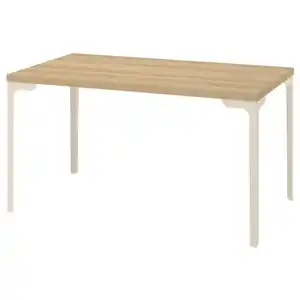 SKÅLSTA Tisch, Eichenachbildung/gerade helles Graubeige, 140x80 cm