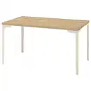 Bild 1 von SKÅLSTA Tisch, Eichenachbildung/gerade helles Graubeige, 140x80 cm