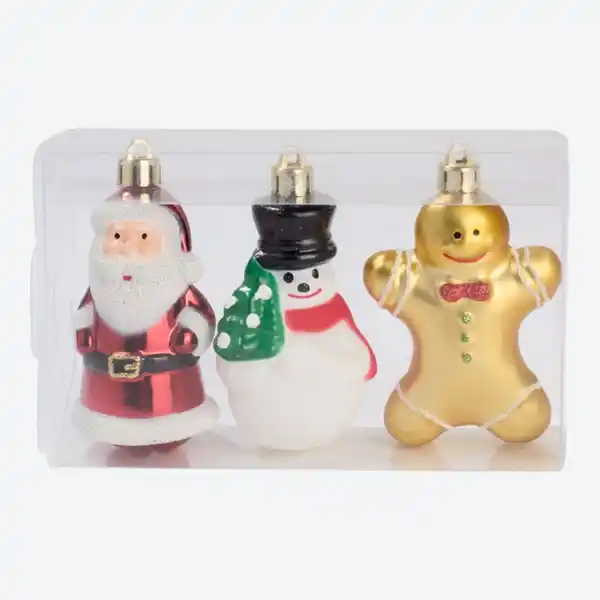 Bild 2 von Weihnachtsbaum-Anhänger-Figuren, 3er-Set, Höhe ca. 9 cm